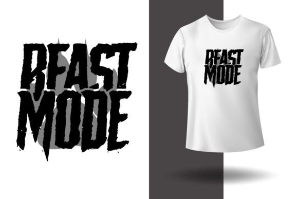 Beast Mode Gym Motivation T-shirt Design for Graphics and Branding