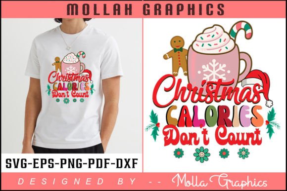 Christmas Calories Don't Count: A Groovy Embroidery Design