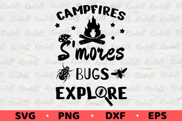 Explore Campfires S'mores Bugs Graphics for Handmade Creations