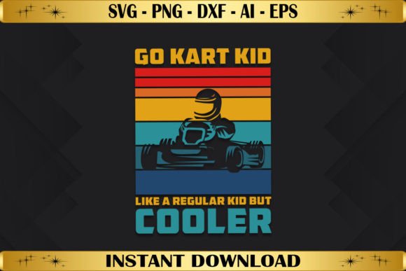 Go Kart Kid: A Cool T-Shirt Graphics Asset