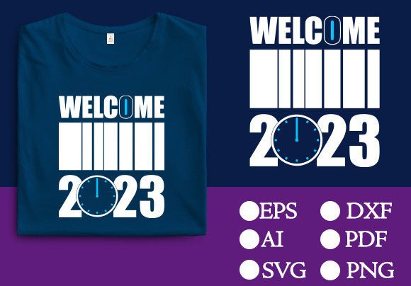 Happy New Year 2023 T-Shirt Design: A Festive Graphics Asset