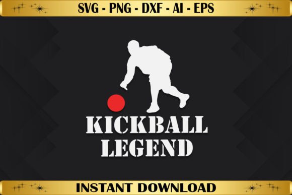 Kickball Legend: A Versatile Graphics Asset for T-Shirt Designs