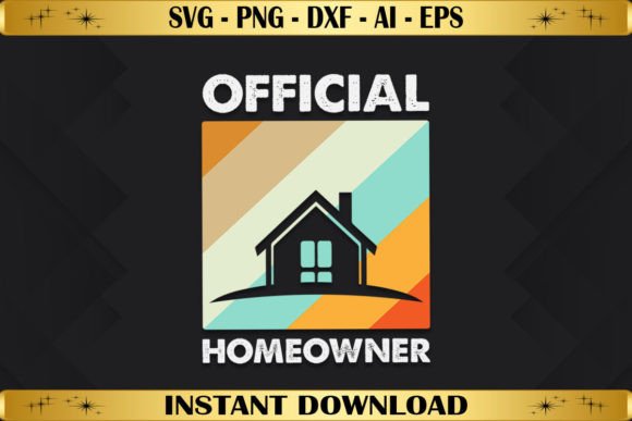 Official Homeowner Vintage: A Versatile Graphic for Local Brands