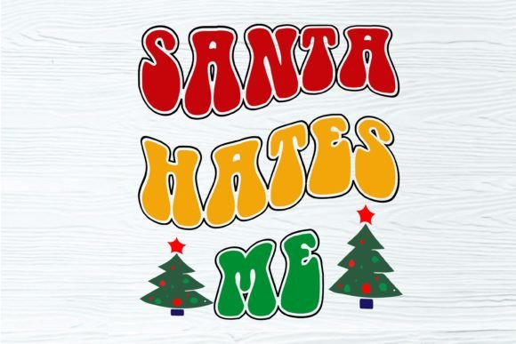 Santa Hates Me: A Bold Christmas Embroidery Design