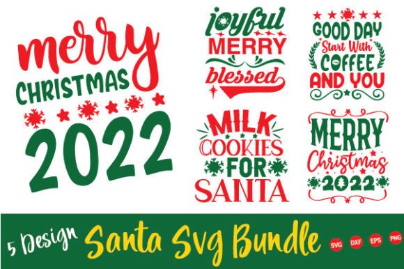 Santa SVG Bundle: Graphics for Holiday Crafts
