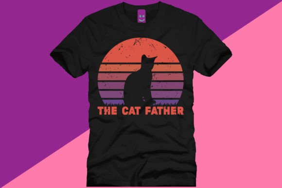 The Cat Father T Shirt Design: A Versatile Graphics Asset